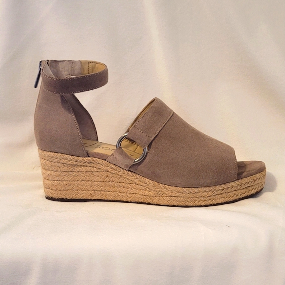 Sole Society Peep-toe Espadrille Wedges